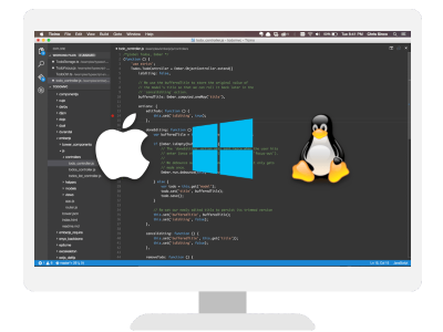 Code auf Mac, Linux und Windows.
